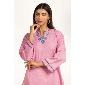 ชุดเซ็ตผ้าอ็อกซ์ฟอร์ดเนื้อผ้าระบายอากาศดี ลายปักด้ายย้อมสี รุ่น IPST-44783-A สำหรับฤดูใบไม้ผลิ/ฤดูร้อน พร้อมเสื้อแขนสามส่วน - Product Image 4