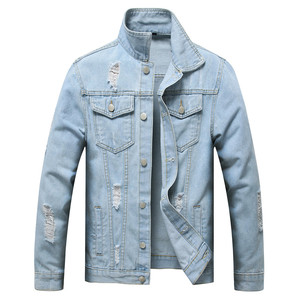 Chaqueta de Mezclilla para Hombre, Nueva Colección 2022, Color Sólido, Estilo Urbano Informal - Product Image 6