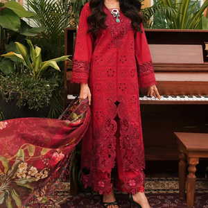 Vestidos de fiesta de boda personalizados para mujer, atractivos trajes Shalwar Kameez de estilo indio, decoración de encaje para adultos, logotipo personalizado - Product Image 1