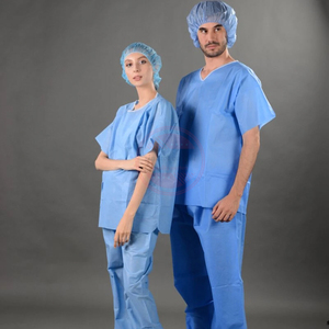 Robe de Patient pour hôpital | Robe unisexe ample de haute qualité à manches courtes pour patients | Robe jetable pour patients - Product Image 6