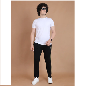 Pantalon de survêtement moderne en tricot bouclé de qualité supérieure Leggings en coton de coupe régulière Élastique Confortable Élégant pour les entraînements quotidiens Sorties décontractées - Product Image 1