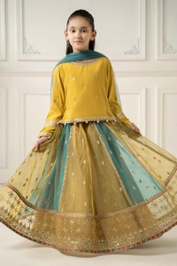 Elegante Vestido Formal Pakistaní para Niños con Camisa Bordada y Pantalones Tulipán para Fiestas de Cumpleaños y Eid - Alta Calidad - Product Image 4