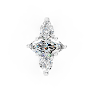 ชุดเพชรที่ปลูกในห้องปฏิบัติการแหวนทองขาวผลิตจากโรงงานที่มีคุณภาพสูงมีจรรยาบรรณและสามารถปรับแต่งได้อย่างเต็มที่ - Product Image 5