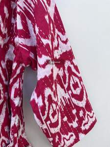 เสื้อคลุมผ้าฝ้ายทำด้วยมือเสื้อแจ็คเก็ตบุนวมสำหรับผู้หญิงใส่ได้ทั้งชายและหญิงชุดกิโมโนอินเดียชายหาดยาวพิมพ์ลายดอกไม้ระบายอากาศได้ดีในฤดูหนาว - Product Image 3