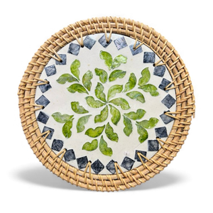 Mantel Individual Económico de Nácar con Ratán para Compradores Mayoristas, Decoración Natural para Mesa de Comedor de Vietnam - Product Image 3