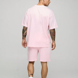 Street Wear 100% Cotton premium Quality 2 pcs mens <b>short</b> <b>set</b> Custom puff printed logos hip hop t Shirt and <b>Shorts</b> <b>Set</b> for mens - Product Image 3