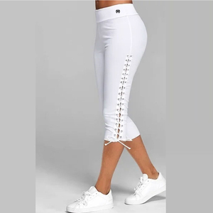 Leggings Capri de qualité supérieure pour dames Leggings sans couture serrés à la mode Pantalon grande taille Push Up Leggings Capri de gymnastique personnalisés - Product Image 3