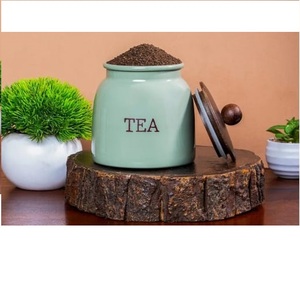 Airtight Wooden Lid Metal <b>Canister</b> Superior Quality Handmade Container Round Shape Decorative Metal <b>Canister</b> <b>Set</b> of 3 - Product Image 2