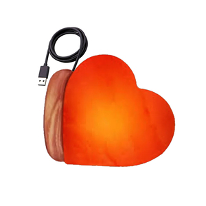 โคมไฟเกลือหิมาลัยธรรมชาติออร์แกนิกพร้อมที่ชาร์จ USB งานฝีมือเกลือฐานไม้สำหรับไฟกลางคืนผลิตภัณฑ์หมวดหมู่งานฝีมือธรรมชาติ - Product Image 4