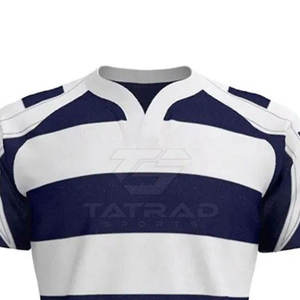 Diseña Tu Propio Uniforme de Rugby de Manga Corta Transpirable - Personalizable 100% Poliéster Unisex - Product Image 5