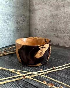 El mejor cuenco para servir, suministros para restaurantes de Hotel en casa, mesa de vajilla, contenedor de comida, cuenco de madera redondeado - Product Image 1