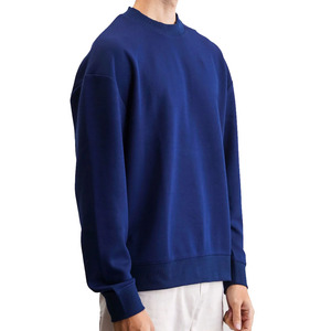 2025 haute qualité polaire col rond sweats couleur unie conception unie Fitness uniformes personnalisable Logo grande taille hauts actifs - Product Image 3