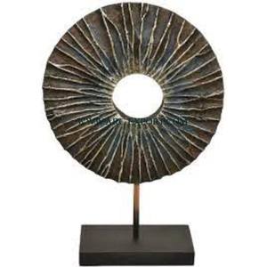 Anneau rond concevant une grande sculpture antique en métal Standard de haute qualité de luxe de table Art créatif Sculpture de fantaisie à vendre - Product Image 6