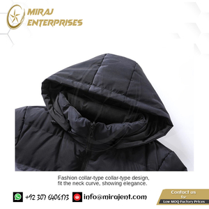 Chaqueta acolchada a prueba de viento personalizada para hombre de otoño e invierno, prendas de vestir impermeables gruesas y cálidas con ambos lados, sombrero informal a prueba de viento en ambos lados - Product Image 6