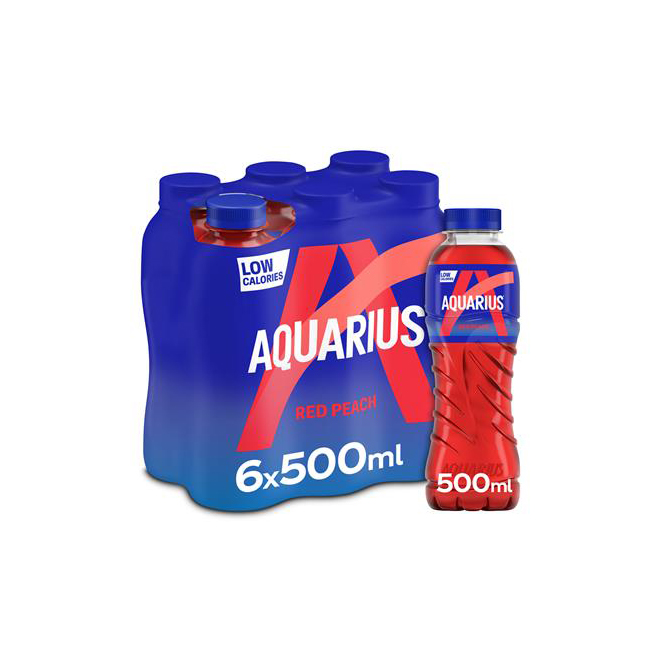 Электролитный напиток Aquarius для активного образа жизни, удобно упакованный в стеклянную бутылку