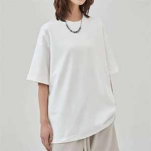 เสื้อยืดแขนยาวสำหรับผู้ชายเสื้อยืด280gsm ไหล่ปล่อยชายเสื้อคอตตอนไซส์ใหญ่พิเศษแนวสตรีทเสื้อยืดหรูหราออกแบบได้ตามต้องการ - Product Image 3