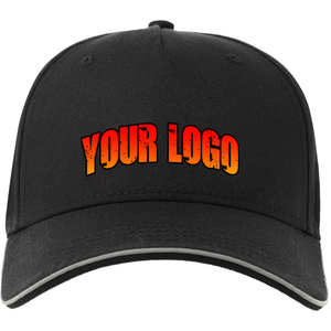 Casquette de camionneur avec logo brodé sur mesure de haute qualité Vente en gros pour hommes 5 panneaux sur le devant Toile de denim à l'arrière en maille de coton tendance Hip Hop - Product Image 4