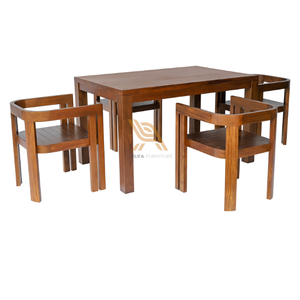 Solid Wood Dining <b>Table</b> <b>and</b> <b>Chair</b> Set with Minimalist Design <b>and</b> Durable Material for Commercial Restaurant Furniture - Product Image 3