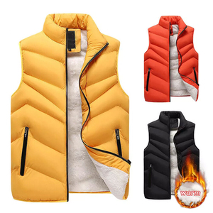 2025 último diseño Unisex Multi colores chalecos acolchados chaquetas sin mangas bordado Stand Collar Zip up Puffer chaleco deportivo - Product Image 6