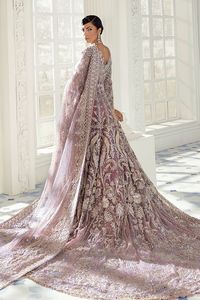 New Beautiful Heavy Embroidery on <b>Bridal</b> <b>Jacket</b> & Lehenga Dress with Embellished Crystal Glass Beads,dabka Work for Wedding@2024 - Product Image 4