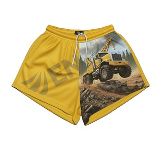 Short de rugby australien de football pour femmes conçu sur mesure vichy bicolore avec poches de style pantalon d'impression par sublimation - Product Image 3