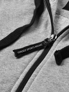 Sudadera con Capucha y Cremallera Completa con Logotipo Personalizado para Hombre, 100% Algodón, Gruesa, de Moda, para Invierno, Técnica Bordada FSW-MH-005 - Product Image 3
