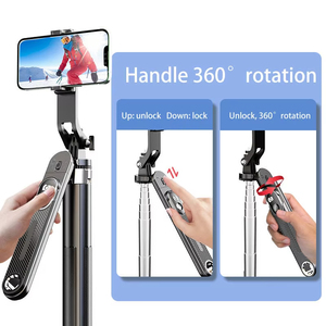 Professionale 1.8M estensibile Selfie Stick Quadpod supporto pesante telecomando universale per telefono cellulare treppiede - Product Image 5