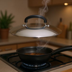 Lagostina 24cm Stainless Steel <b>Cookware</b> Part PRATICA Polished Chrome Pot Lid by Lagostina 010717060124 - Product Image 3