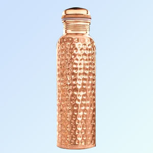 1000 ml <b>Water</b> Storage Drinking <b>Bottle</b> For Hotel Restaurant Tableware Decoration <b>Bottle</b> 100% Pure <b>Plain</b> Copper <b>Water</b> <b>Bottle</b> Use - Product Image 4