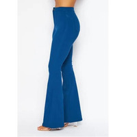 Jeans de Corte Bootcut Ajustados de Cintura Alta 2026 con Logotipo Personalizado OEM, Pantalones Vaqueros Holgados de Mezclilla para Mujer, Estilo Casual y a la Moda