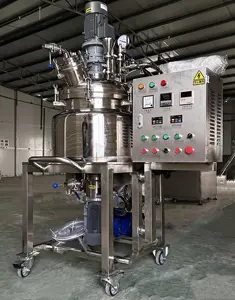 200L kualitas tinggi pemanas uap kosmetik emulsifikasi mixer Kondisioner Rambut vakum elektromagenizer perlengkapan emulsifier