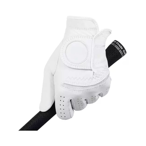 Matériau en cuir respirant gants de golf confortables en peau de mouton souple anti-dérapant particule hommes gants de golf en peau de mouton - Product Image 6