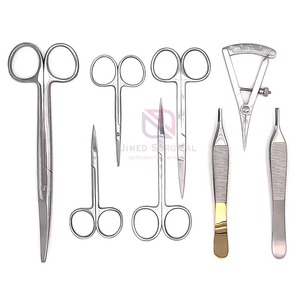 Juego de Instrumentos Microquirúrgicos Profesionales Ligeros, Kit de Herramientas de Microcirugía de Precisión para Hospitales, Clínicas y Fábricas - Product Image 1