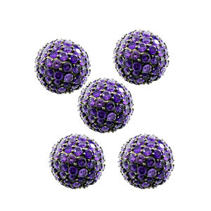 Bola de amatista natural, nuevo diseño de joyería de alta calidad, 925 Plata sólida - Product Image 2