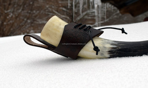 Jarra Vikinga Austenítica Hecha a Mano, Pulida, Estilo Animal, Cuerno Natural para Beber, Artesanía Ecológica Galore Horn458796 Hogar - Product Image 6