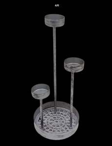 Porte-bougie moderne en fer plaqué bronze, très vendu, pour la décoration de la maison, Noël, salon - Product Image 4