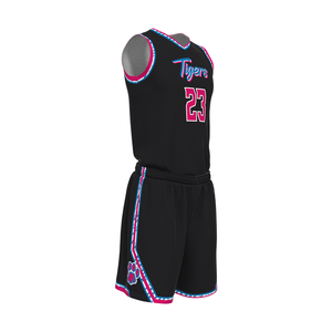 Ensemble d'uniformes de basket-ball personnalisés imprimés grande taille à quantité minimale de commande bas Maillot respirant - Product Image 5