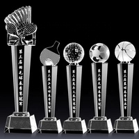 Fabrication de trophées de football haut de gamme, coupes en cristal pour baseball, tennis, golf, course automobile, récompenses pour les champions