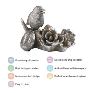 Bird and <b>Leaf</b> Metal Tea <b>Light</b> Candle Holder for Decoration Fancy Luxury Best Quality Fancy Design Stylish Candle Holder - Product Image 5