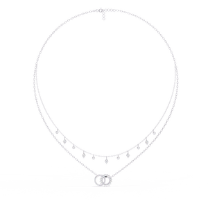 Beautiful Women's 18K Gold <b>Necklace</b> with Lab Grown Diamonds - Product Image 5