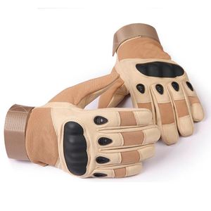 Guantes Deportivos Tácticos de Cuero con Pantalla Táctil, Elásticos, Térmicos, para las Cuatro Estaciones, Protección para Motociclismo, Caza, Senderismo, Dedos Completos - Product Image 2