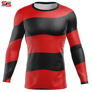 OEM Diseño Compresión MMA Rash Guard para la venta Directo de fábrica Proveedor Cómodo Hombres Fitness Rash Guard de alta calidad - Product Image 6