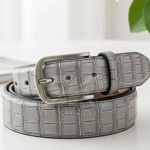 Cinturón de Cuero con Grabado de Cocodrilo de Diseño, Idea de Regalo Perfecta para Cumpleaños o Ocasiones Especiales, Cinturón Moderno de Cuero con Grabado de Cocodrilo - Product Image 5