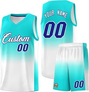 Numéro du nom de l'équipe Maillots personnalisés pour les vêtements de sport pour les jeunes Maillot de basket-ball personnalisé - Product Image 1