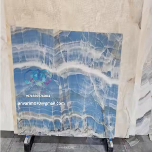 แผ่นหินอ่อนโอนิกซ์ขัดเงาหลากสีแผ่นผนังตกแต่งสำหรับการตกแต่งภายในสำหรับ USA UAE ซาอุดิอาระเบีย - Product Image 3