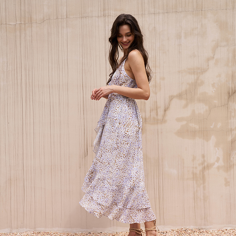 casual maxi dress with split Women's Side Split Maxi Short Sleeve Crew V Neck Beach Cover up Dress Casual Loose Belly Midi Dresses with Pockets at Amazon Women's Clothing store