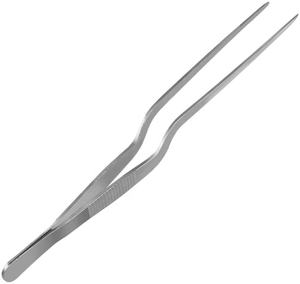 Pinces de cuisine incurvées en acier inoxydable pour la pâtisserie, le barbecue, la décoration, outil de cuisine, pince de chef, pinces durables et réutilisables - Product Image 1