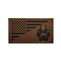 Écussons tactiques personnalisés découpés au laser, badges rectangulaires à coudre, drapeaux réfléchissants IR, patchs en tissu infrarouge lointain pour sac à dos et chapeau