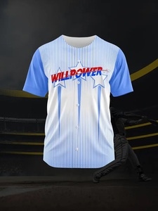 เสื้อเบสบอลราคาสมเหตุสมผลใหม่ สำหรับทุกเพศ ราคาถูก คุณภาพดีที่สุด ขายส่ง เสื้อเบสบอล ระบายอากาศ แห้งเร็ว - Product Image 5