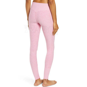 Mejor precio estilo deportivo mallas de mujer transpirable 100% algodón de alta calidad de talla grande cintura media Logo posición - Product Image 3